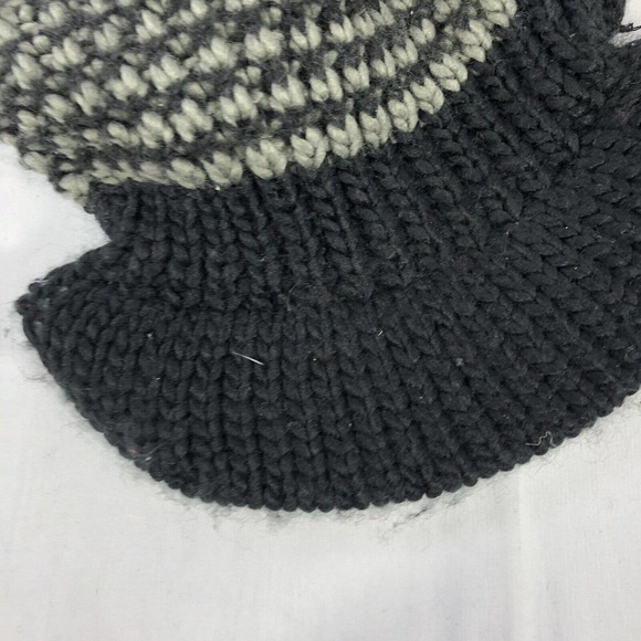 BKE BEANIE HAT CAP POM ACRYLIC GRAY PINK BEIGE ONE SIZE FITS MOST OSFM CAP - Picture 2 of 13